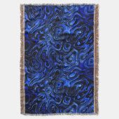 Bloedblauw watervuur deken (Voorkant Verticaal)