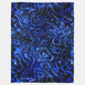 Bloedblauw watervuur fleece deken (Voorkant)