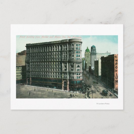 Bloedbloed van de markt en Mason Sts Briefkaart (Voorkant)