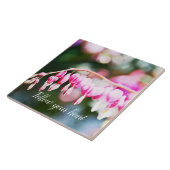 Bloedbloeding Harten Bloemen roze florale fotograf Tegeltje (Zijkant)