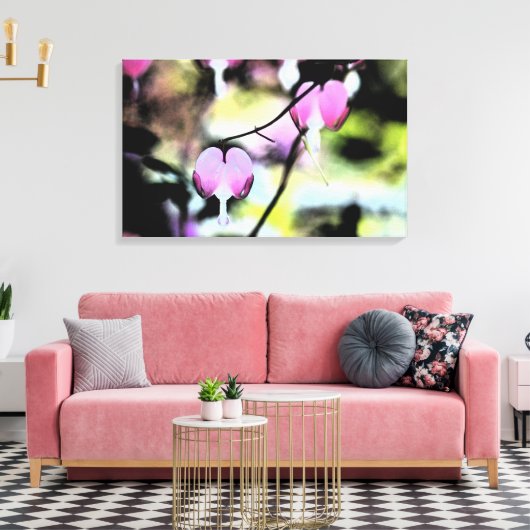 Bloedbloeding Hartflesal Canvas Afdruk (Insitu (Woonkamer))