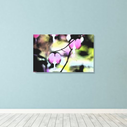 Bloedbloeding Hartflesal Canvas Afdruk (Insitu (Houten vloer))