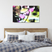 Bloedbloeding Hartflesal Canvas Afdruk (Insitu (Slaapkamer))