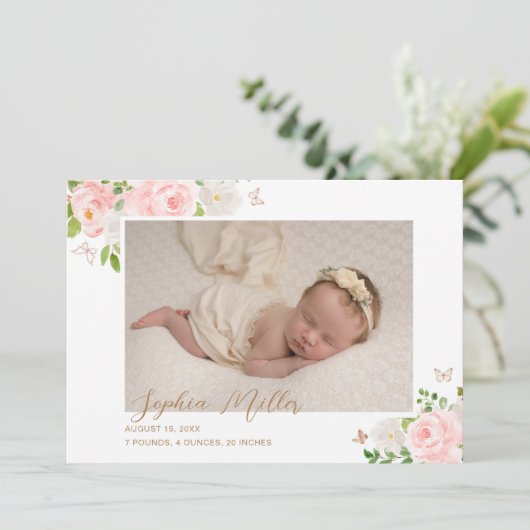 Bloedbloem Aankondiging (Staand voorkant)