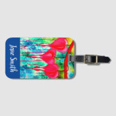 Bloedbloemen Bagagelabel (Voorkant (horizontaal))