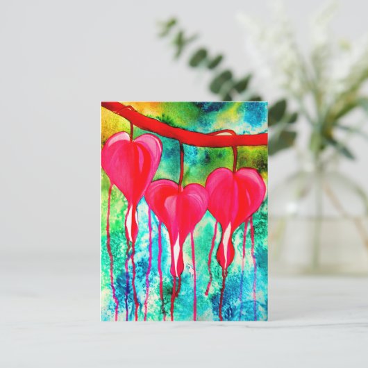 Bloedbloemen Briefkaart (Staand voorkant)