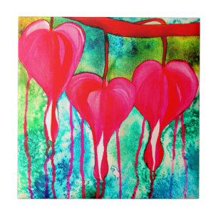 Bloedbloemen Tegeltje