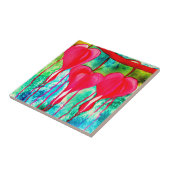 Bloedbloemen Tegeltje (Zijkant)