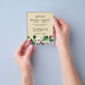 Bloedbloemen van bloesem. Summer botanical Wedding Flyer (Hand)