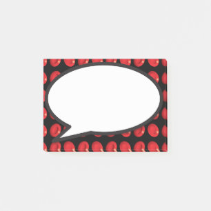 Bloedcellen spraakballon post-it® notes