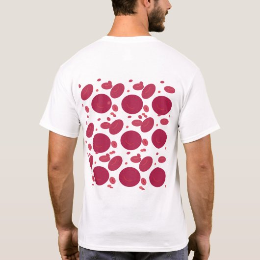 Bloedcellen T-shirt ontwerp (Achterkant)
