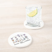 Bloedcellijn (Biologie Gezondheidsgeneesmiddelen) Zandsteen Onderzetter (Zijkant)