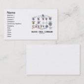 Bloedcellijn (hematologie) visitekaartje (Voorkant / Achterkant)