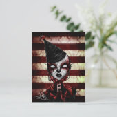 bloedclown briefkaart (Staand voorkant)