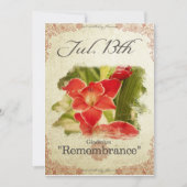 Bloeddagbloemen op 13 juli "Gladiolus" Kaart (Voorkant)