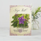 Bloeddagbloemen op 1 september "ballonbloem" kaart (Staand voorkant)