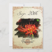 Bloeddagbloemen op 20e "Rode spinlly" Kaart (Voorkant)