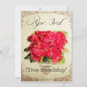 Bloeddagbloemen op 3 april "Geranium" Kaart (Voorkant)