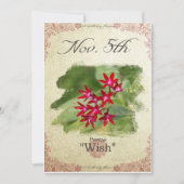 Bloeddagbloemen op 5 november "Pentas" Kaart (Voorkant)