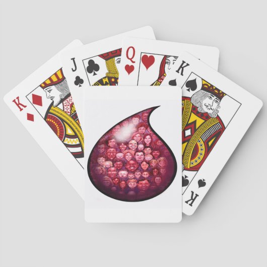 Bloeddaling Pokerkaarten (Achterkant)