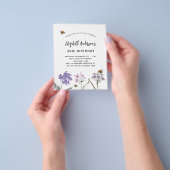 Bloeddieren overtreden roze budgetuitnodiging flyer (Hand)