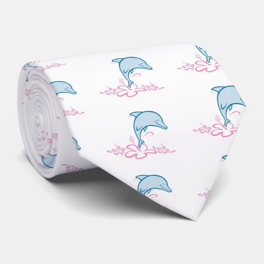 Bloeddolfijn Stropdas (Opgerold)