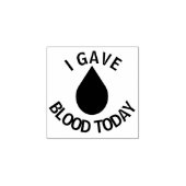 Bloeddonatie Handstempel Rubberstempel (Afrduk)