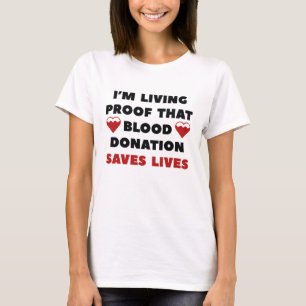 Bloeddonatie redt levens t-shirt