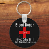 bloeddonor 2011 W-druppels Sleutelhanger (Voorkant)