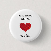 Bloeddonor - Bespaar levens - Ronde Button
