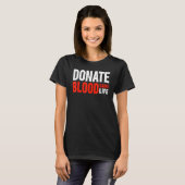 Bloeddonor bloed - Werelddag bloeddonatie T-shirt (Voorkant volledig)