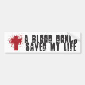 Bloeddonor Bumpersticker (Voorkant)