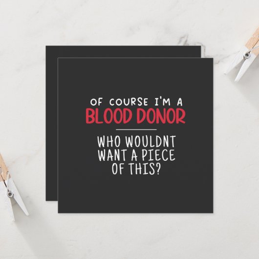 Bloeddonor Kaart (Voorkant / Achterkant in situ)