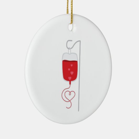 Bloeddonor Keramisch Ornament (Rechts)