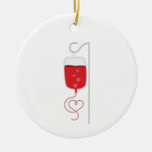 Bloeddonor Keramisch Ornament (Voorkant)