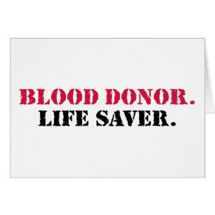 Bloeddonor. Levensredder.