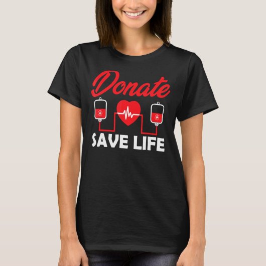 Bloeddonor Phlebotomie Kit Donatie Red levens Don T-shirt (Voorkant)