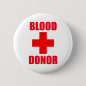 Bloeddonor Ronde Button 5,7 Cm (Voorkant)