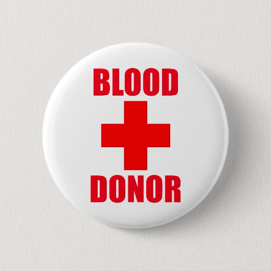 Bloeddonor Ronde Button 5,7 Cm (Voorkant)