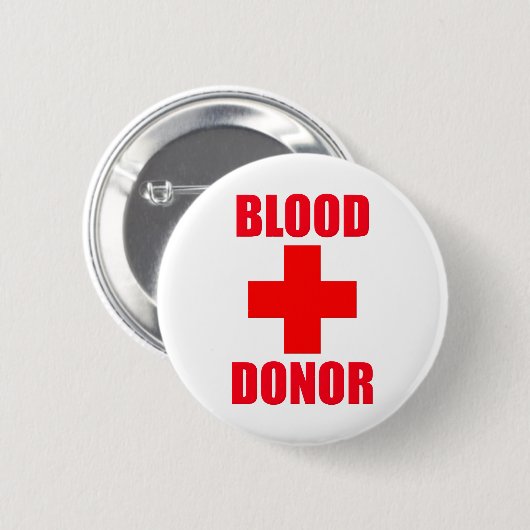 Bloeddonor Ronde Button 5,7 Cm (Voorkant /achterkant)