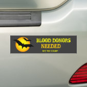 Bloeddonoren hebben Bumpersticker nodig (Op auto)