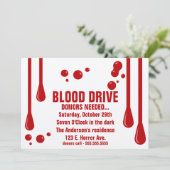 BLOEDDONOREN HEBBEN Halloween Invitation NODIG Kaart (Staand voorkant)