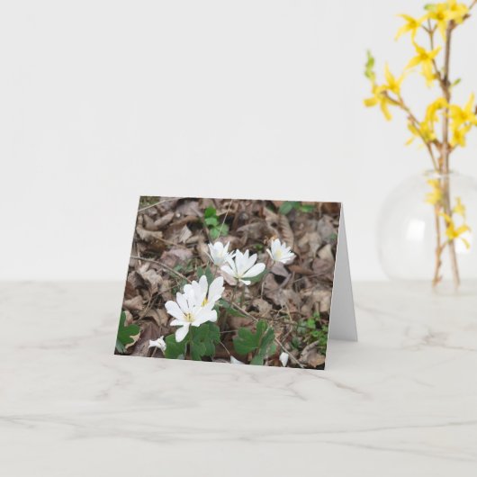 bloeddorstig boeket kaart (Gele Bloem)