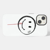 Bloeddorstige Lachende Vampire iPhone Hoesje (Achterkant horizontaal)