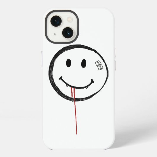 Bloeddorstige Lachende Vampire iPhone Hoesje (Achterkant)