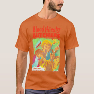 Bloeddorstige Slagers Midnight Video Cult Horror M T-shirt