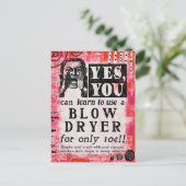 Bloeddroger - Funny Vintage Ad Briefkaart (Staand voorkant)