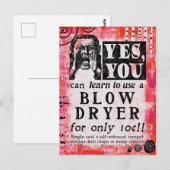 Bloeddroger - Funny Vintage Ad Briefkaart (Voorkant / Achterkant)