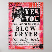 Bloeddroger - Funny Vintage Ad Poster (Voorkant)