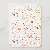 Bloeddroger Terrazzo Salon Openen Kaart (Achterkant)